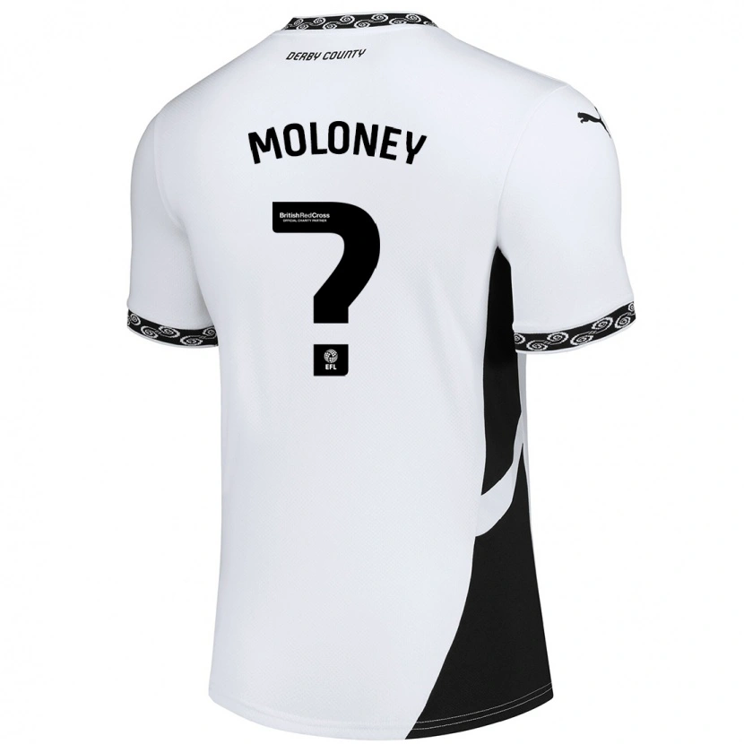 Danxen Heren Riley Moloney #0 Wit Zwart Thuisshirt Thuistenue 2024/25 T-Shirt