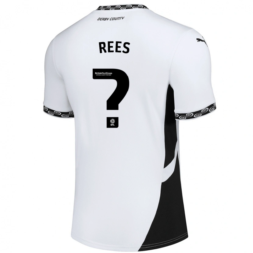 Danxen Heren Harvey Rees #0 Wit Zwart Thuisshirt Thuistenue 2024/25 T-Shirt