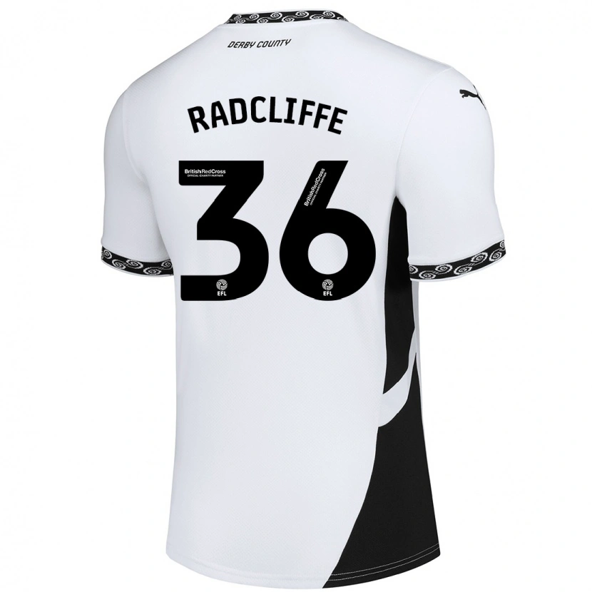 Danxen Heren Ben Radcliffe #36 Wit Zwart Thuisshirt Thuistenue 2024/25 T-Shirt