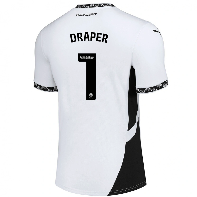 Danxen Heren Anna Draper #1 Wit Zwart Thuisshirt Thuistenue 2024/25 T-Shirt