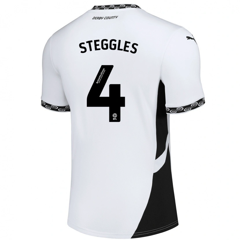 Danxen Heren Charlotte Steggles #4 Wit Zwart Thuisshirt Thuistenue 2024/25 T-Shirt