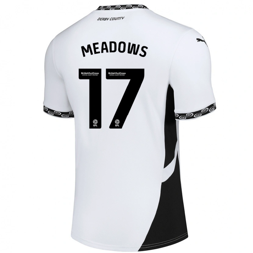 Danxen Heren Helena Meadows #17 Wit Zwart Thuisshirt Thuistenue 2024/25 T-Shirt