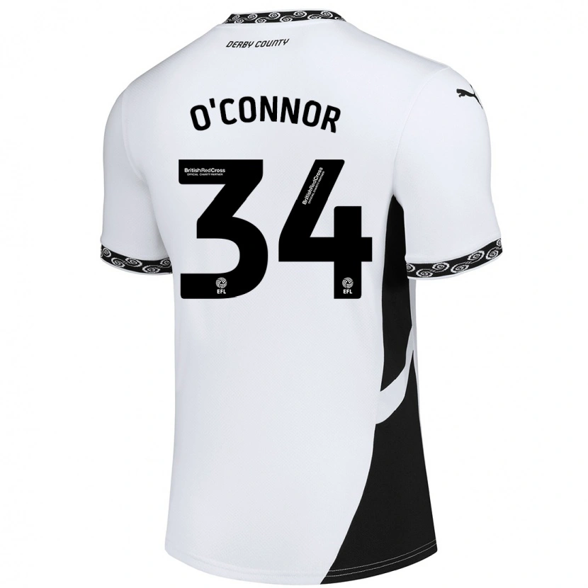 Danxen Heren Dolcie O'connor #34 Wit Zwart Thuisshirt Thuistenue 2024/25 T-Shirt