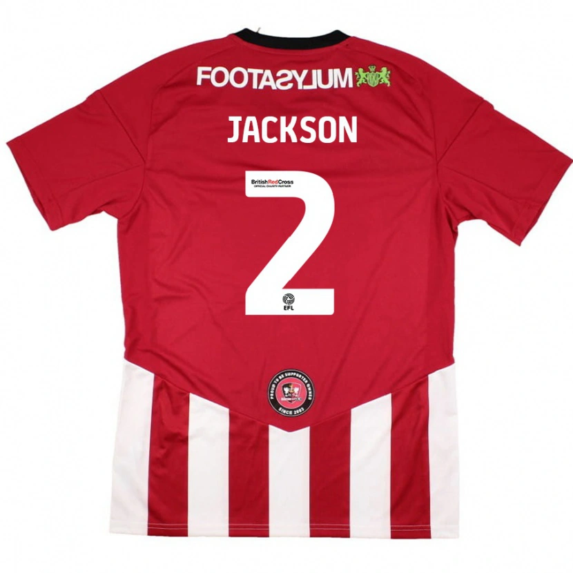 Danxen Heren Bow Jackson #2 Rood Wit Thuisshirt Thuistenue 2024/25 T-Shirt