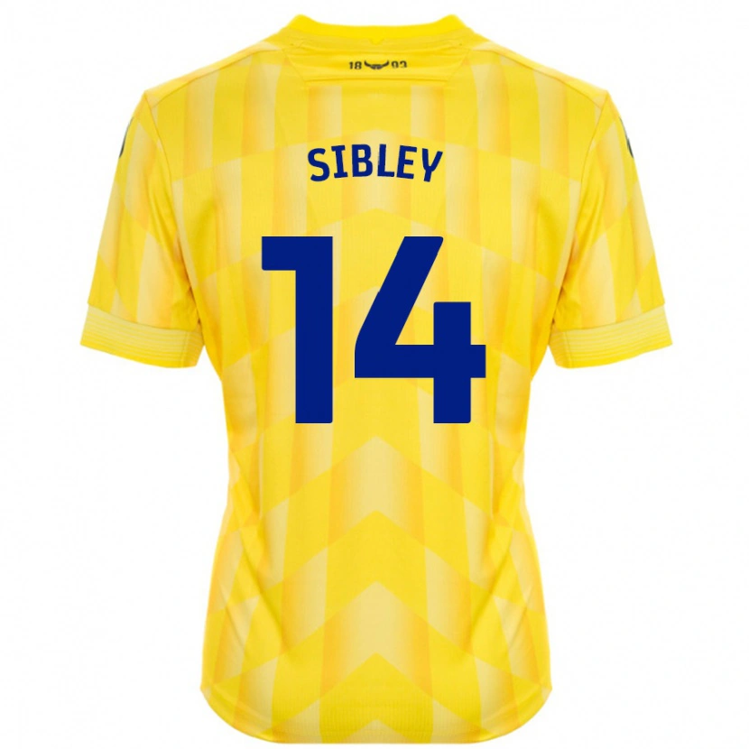 Danxen Heren Louie Sibley #14 Geel Thuisshirt Thuistenue 2024/25 T-Shirt