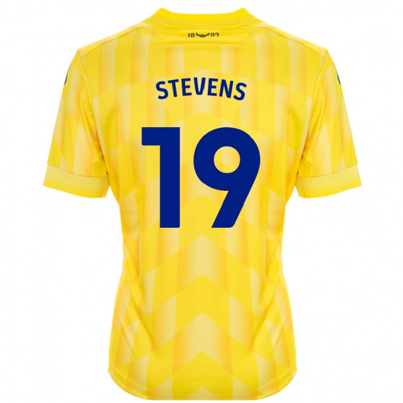 Danxen Heren Lily Stevens #19 Geel Thuisshirt Thuistenue 2024/25 T-Shirt