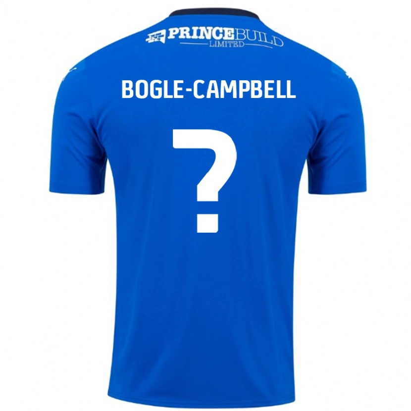 Danxen Heren Ma'kel Bogle-Campbell #0 Blauw Wit Thuisshirt Thuistenue 2024/25 T-Shirt