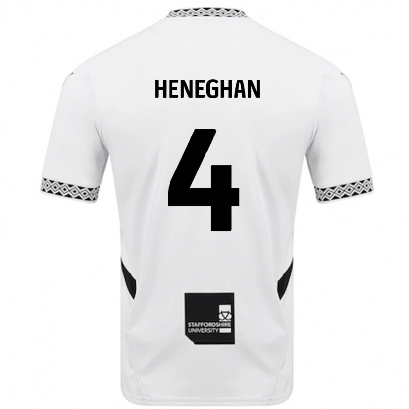 Danxen Heren Ben Heneghan #4 Wit Thuisshirt Thuistenue 2024/25 T-Shirt