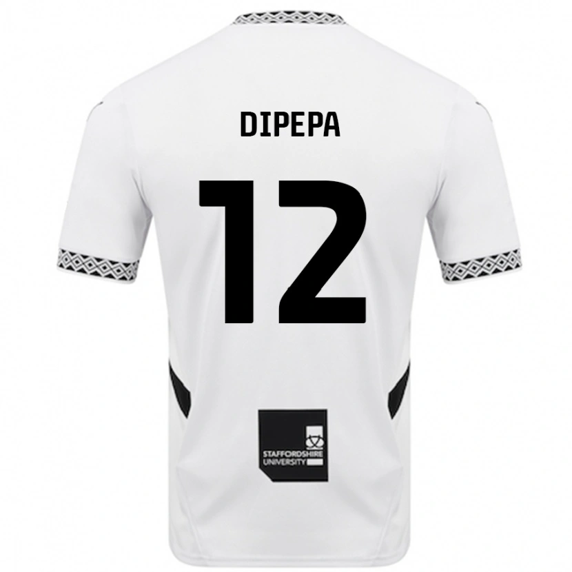 Danxen Heren Baylee Dipepa #12 Wit Thuisshirt Thuistenue 2024/25 T-Shirt