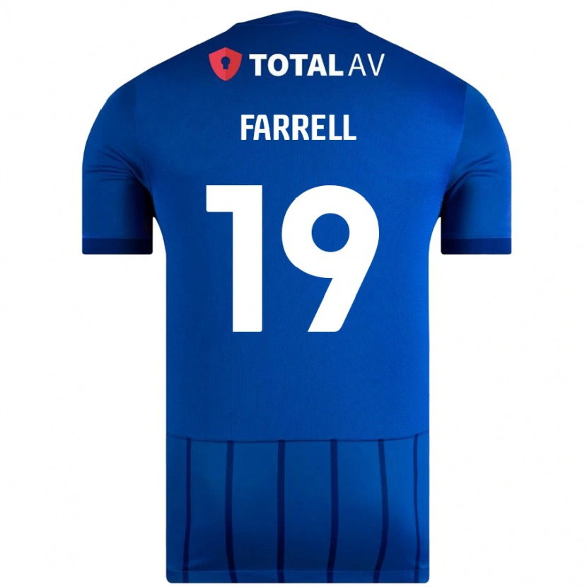 Danxen Heren Jacob Farrell #19 Blauw Thuisshirt Thuistenue 2024/25 T-Shirt