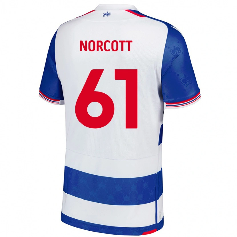 Danxen Heren Tom Norcott #61 Blauw Wit Thuisshirt Thuistenue 2024/25 T-Shirt