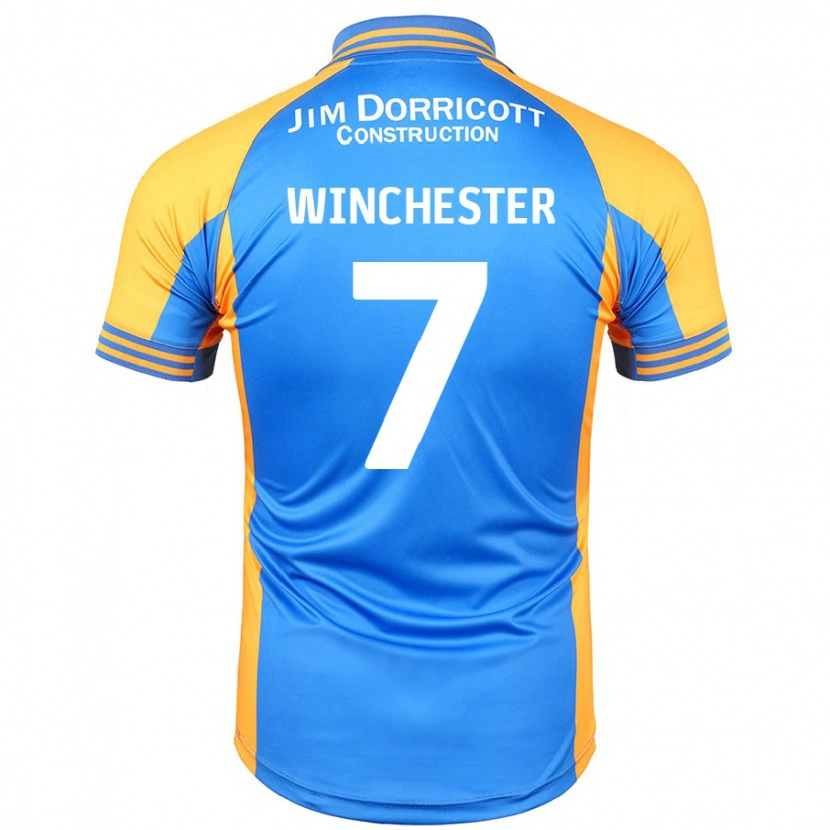 Danxen Heren Carl Winchester #7 Blauw Amber Thuisshirt Thuistenue 2024/25 T-Shirt