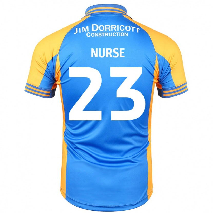 Danxen Heren George Nurse #23 Blauw Amber Thuisshirt Thuistenue 2024/25 T-Shirt