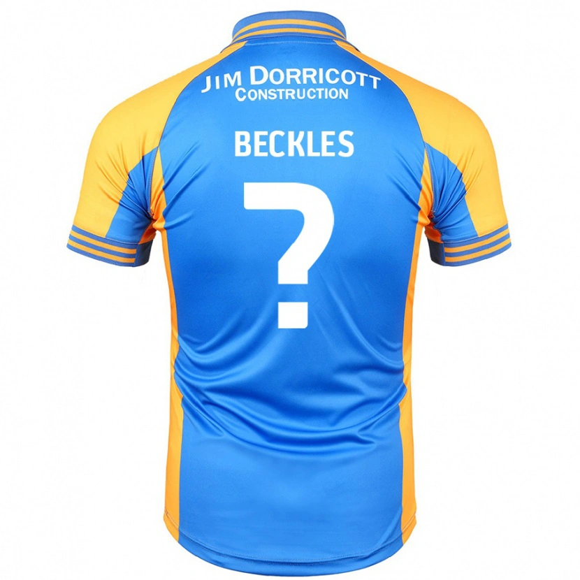 Danxen Heren Frankie Beckles #0 Blauw Amber Thuisshirt Thuistenue 2024/25 T-Shirt