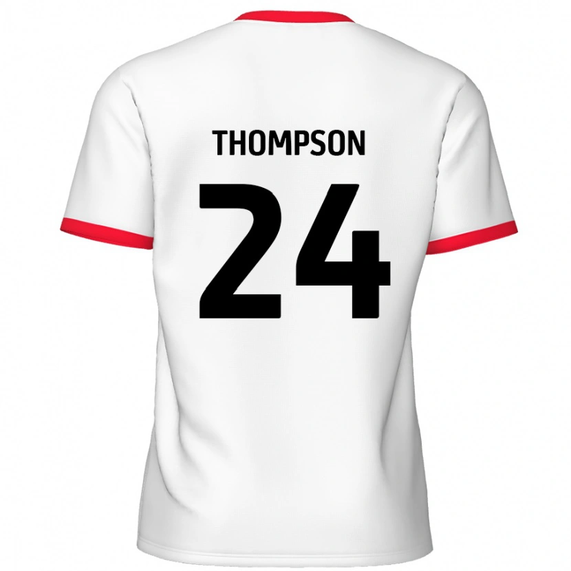 Danxen Heren Ben Thompson #24 Wit Rood Thuisshirt Thuistenue 2024/25 T-Shirt