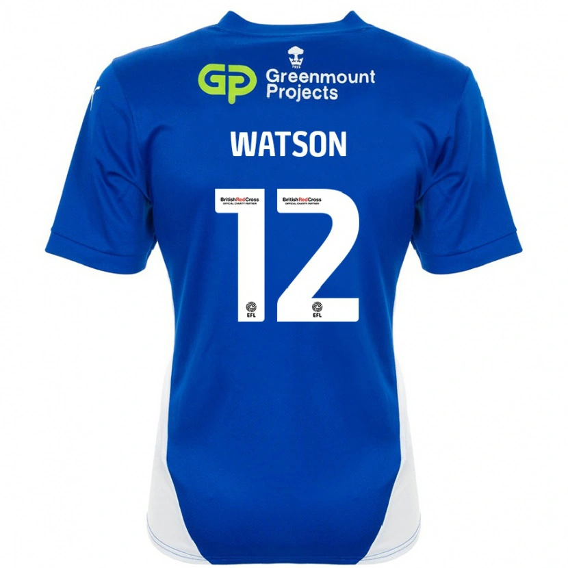 Danxen Heren Tom Watson #12 Blauw Wit Thuisshirt Thuistenue 2024/25 T-Shirt