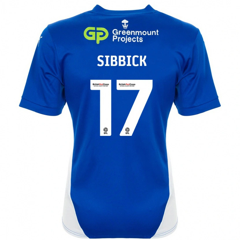 Danxen Heren Toby Sibbick #17 Blauw Wit Thuisshirt Thuistenue 2024/25 T-Shirt