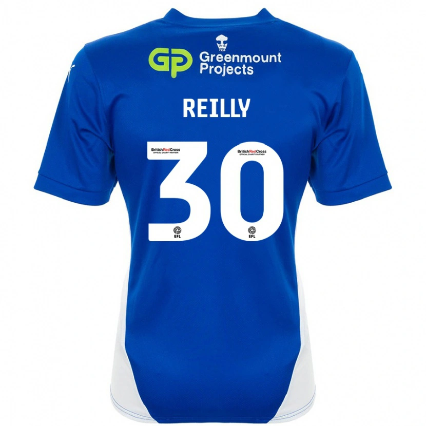 Danxen Heren Jack Reilly #30 Blauw Wit Thuisshirt Thuistenue 2024/25 T-Shirt