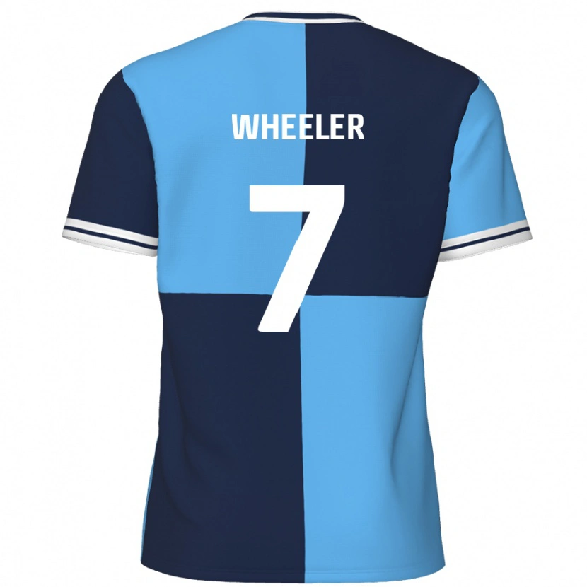 Danxen Heren David Wheeler #7 Hemelsblauw Donkerblauw Thuisshirt Thuistenue 2024/25 T-Shirt