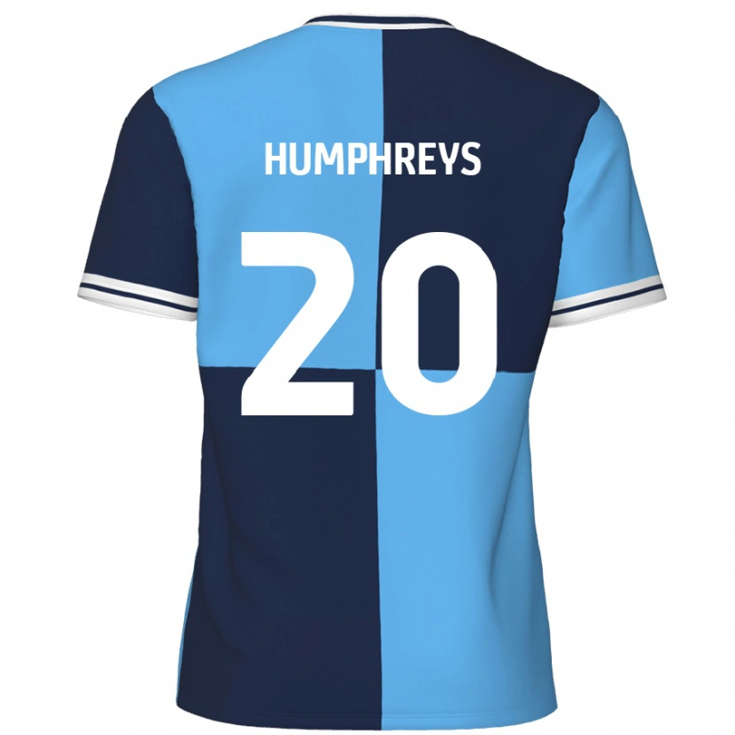 Danxen Heren Cameron Humphreys #20 Hemelsblauw Donkerblauw Thuisshirt Thuistenue 2024/25 T-Shirt