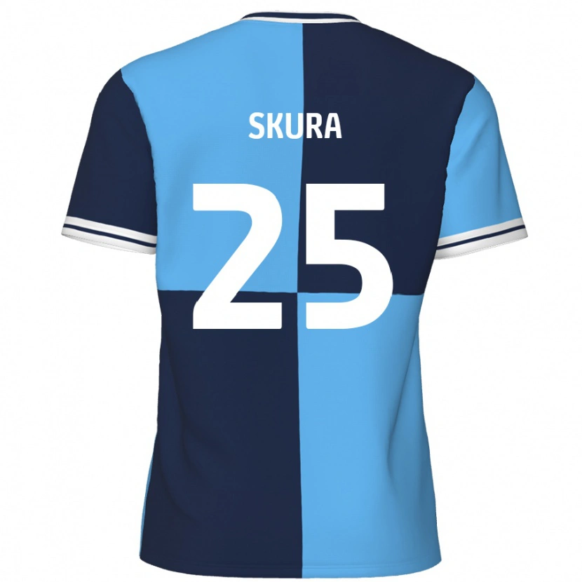 Danxen Heren Declan Skura #25 Hemelsblauw Donkerblauw Thuisshirt Thuistenue 2024/25 T-Shirt