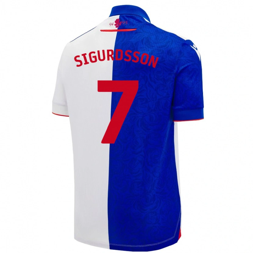 Danxen Heren Arnór Sigurdsson #7 Hemelsblauw Wit Thuisshirt Thuistenue 2024/25 T-Shirt