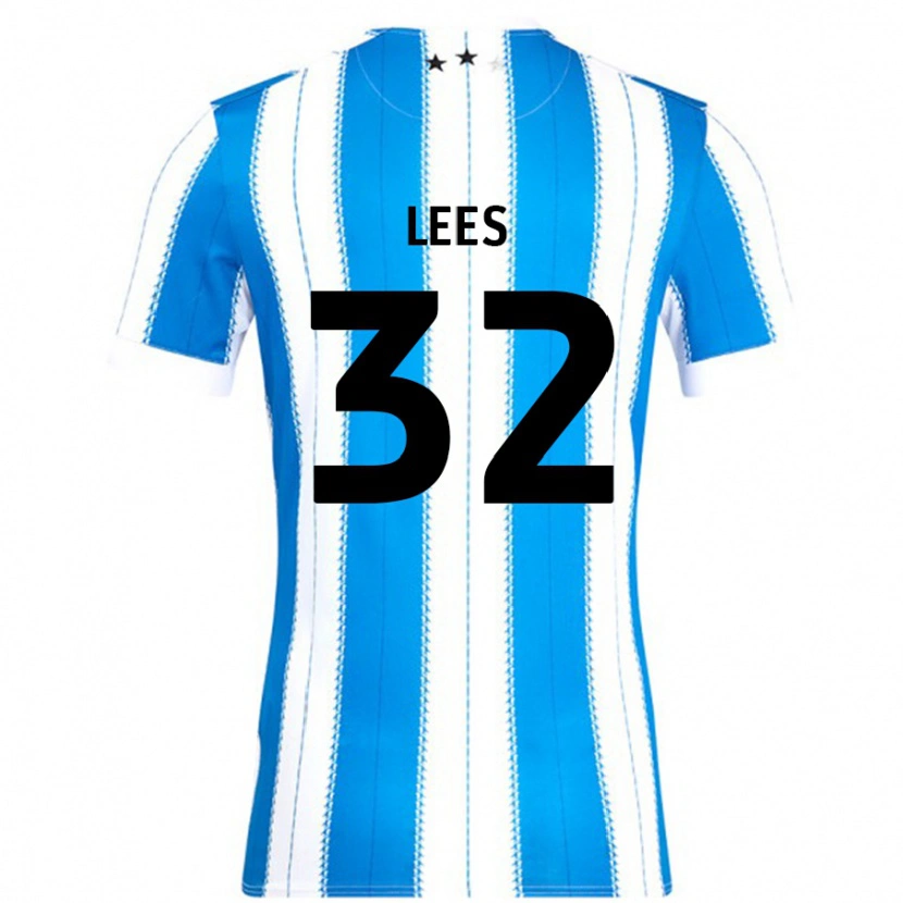 Danxen Heren Tom Lees #32 Blauw Wit Thuisshirt Thuistenue 2024/25 T-Shirt