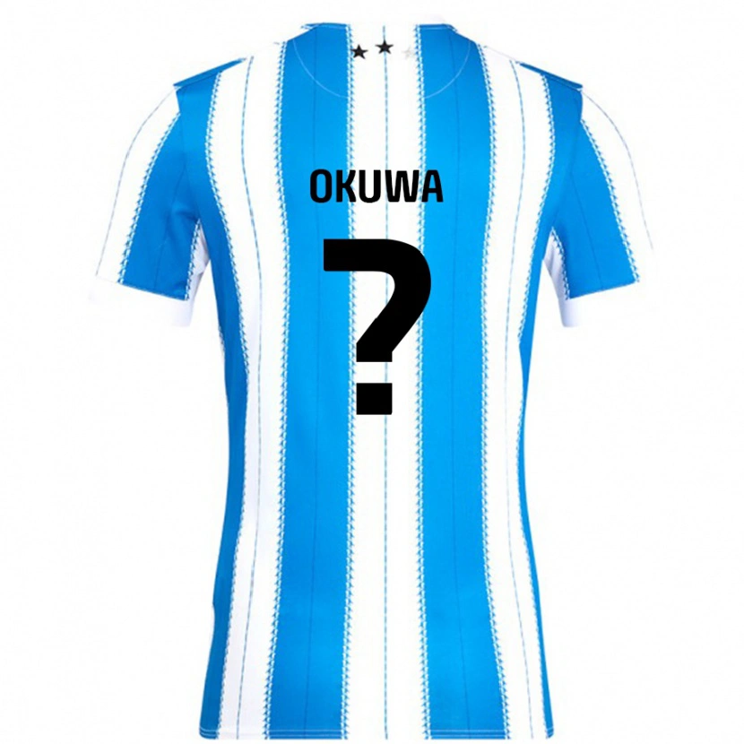 Danxen Heren Temi Okuwa #0 Blauw Wit Thuisshirt Thuistenue 2024/25 T-Shirt