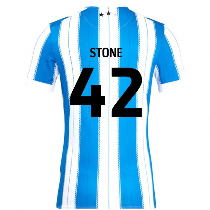 Danxen Heren Michael Stone #42 Blauw Wit Thuisshirt Thuistenue 2024/25 T-Shirt