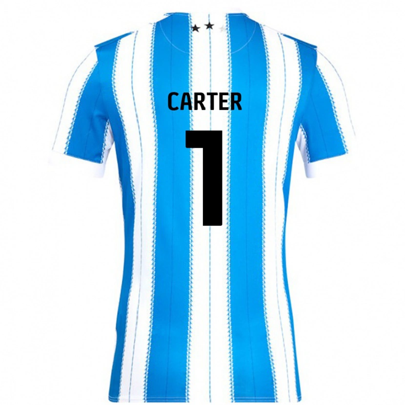 Danxen Heren Laura Carter #1 Blauw Wit Thuisshirt Thuistenue 2024/25 T-Shirt