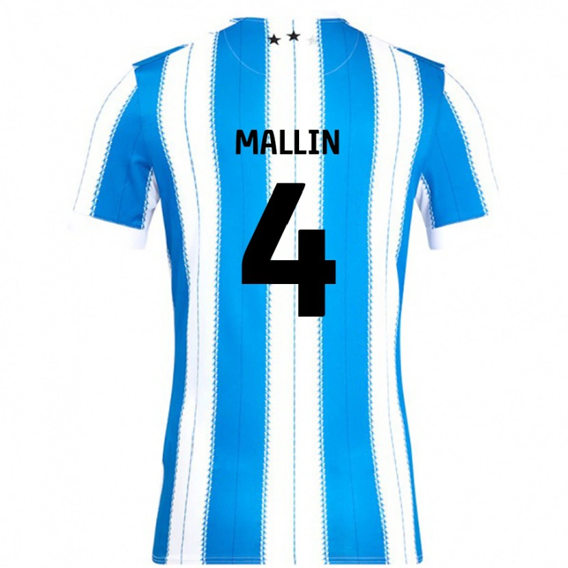 Danxen Heren Kate Mallin #4 Blauw Wit Thuisshirt Thuistenue 2024/25 T-Shirt