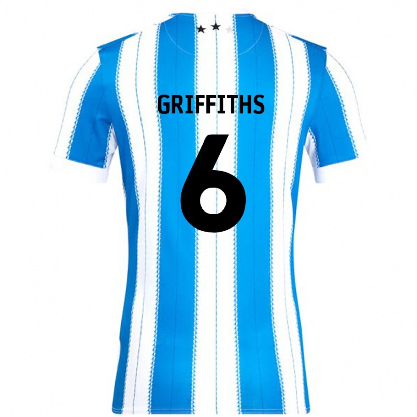 Danxen Heren Lauren Griffiths #6 Blauw Wit Thuisshirt Thuistenue 2024/25 T-Shirt