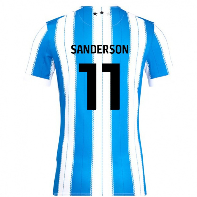 Danxen Heren Brittany Sanderson #11 Blauw Wit Thuisshirt Thuistenue 2024/25 T-Shirt