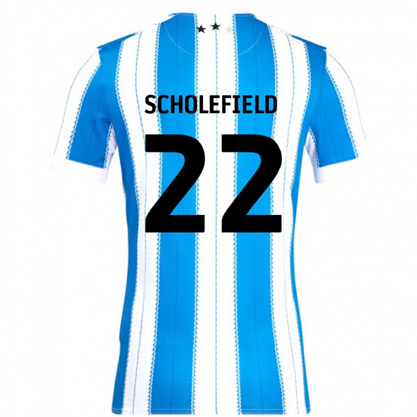 Danxen Heren Lois Scholefield #22 Blauw Wit Thuisshirt Thuistenue 2024/25 T-Shirt