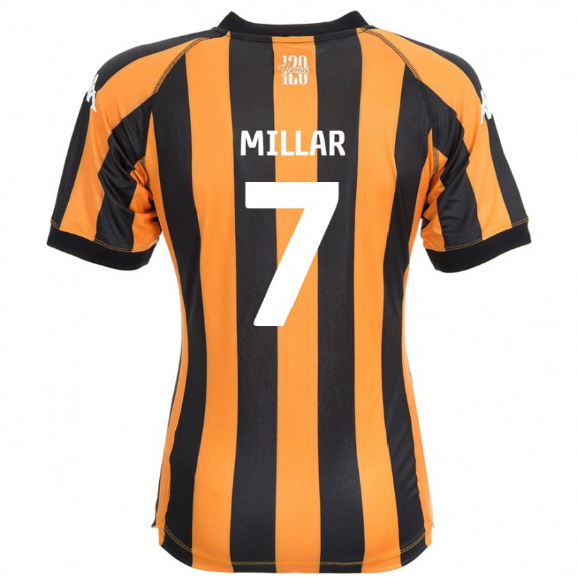 Danxen Heren Liam Millar #7 Zwart Amber Thuisshirt Thuistenue 2024/25 T-Shirt