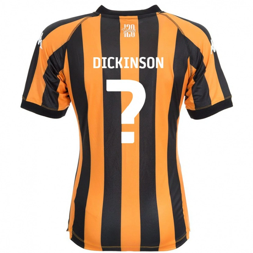 Danxen Heren George Dickinson #0 Zwart Amber Thuisshirt Thuistenue 2024/25 T-Shirt