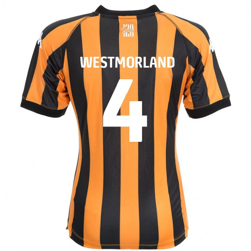 Danxen Heren Emma Westmorland #4 Zwart Amber Thuisshirt Thuistenue 2024/25 T-Shirt