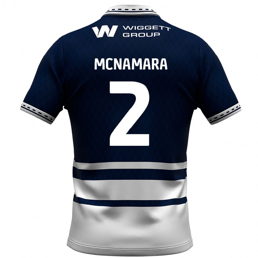 Danxen Heren Danny Mcnamara #2 Marineblauw Wit Thuisshirt Thuistenue 2024/25 T-Shirt