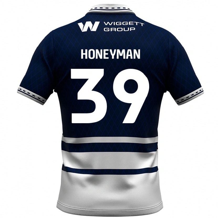 Danxen Heren George Honeyman #39 Marineblauw Wit Thuisshirt Thuistenue 2024/25 T-Shirt