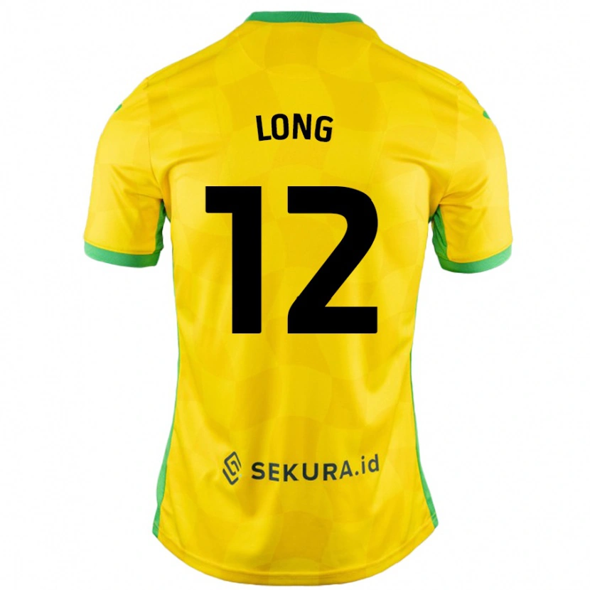 Danxen Heren George Long #12 Geel Groen Thuisshirt Thuistenue 2024/25 T-Shirt