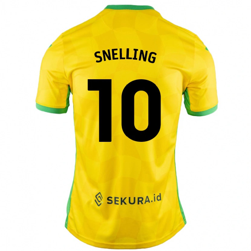 Danxen Heren Natasha Snelling #10 Geel Groen Thuisshirt Thuistenue 2024/25 T-Shirt