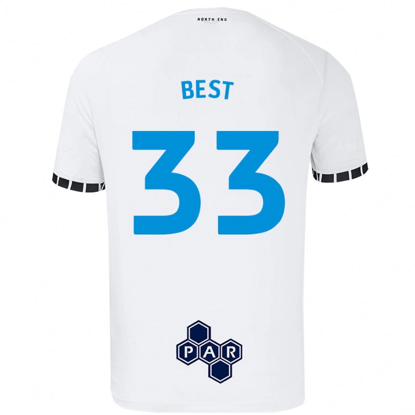 Danxen Heren Kian Best #33 Wit Thuisshirt Thuistenue 2024/25 T-Shirt