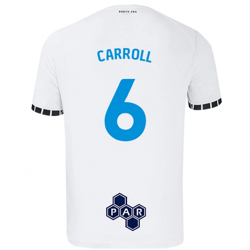 Danxen Heren Jenna Carroll #6 Wit Thuisshirt Thuistenue 2024/25 T-Shirt