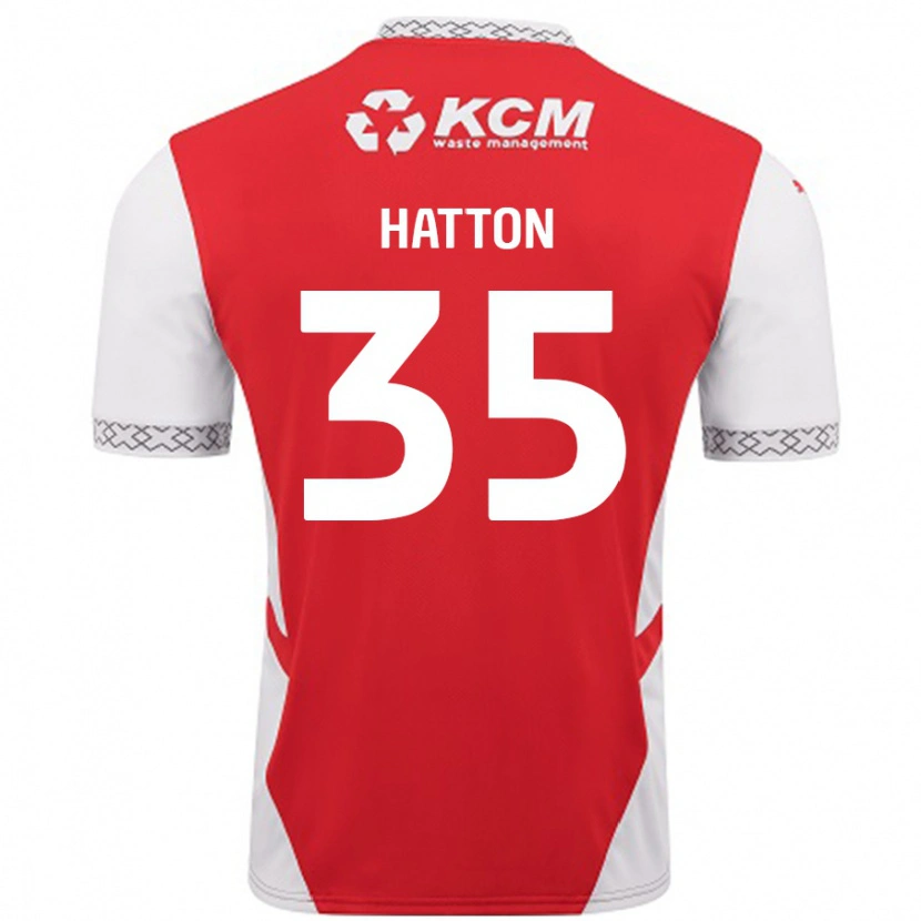 Danxen Heren Ben Hatton #35 Rood Wit Thuisshirt Thuistenue 2024/25 T-Shirt