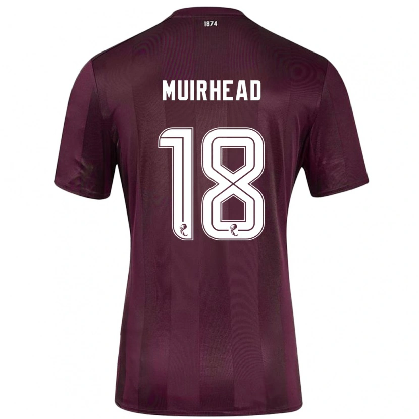 Danxen Heren Owen Muirhead #18 Bordeauxrood Thuisshirt Thuistenue 2024/25 T-Shirt