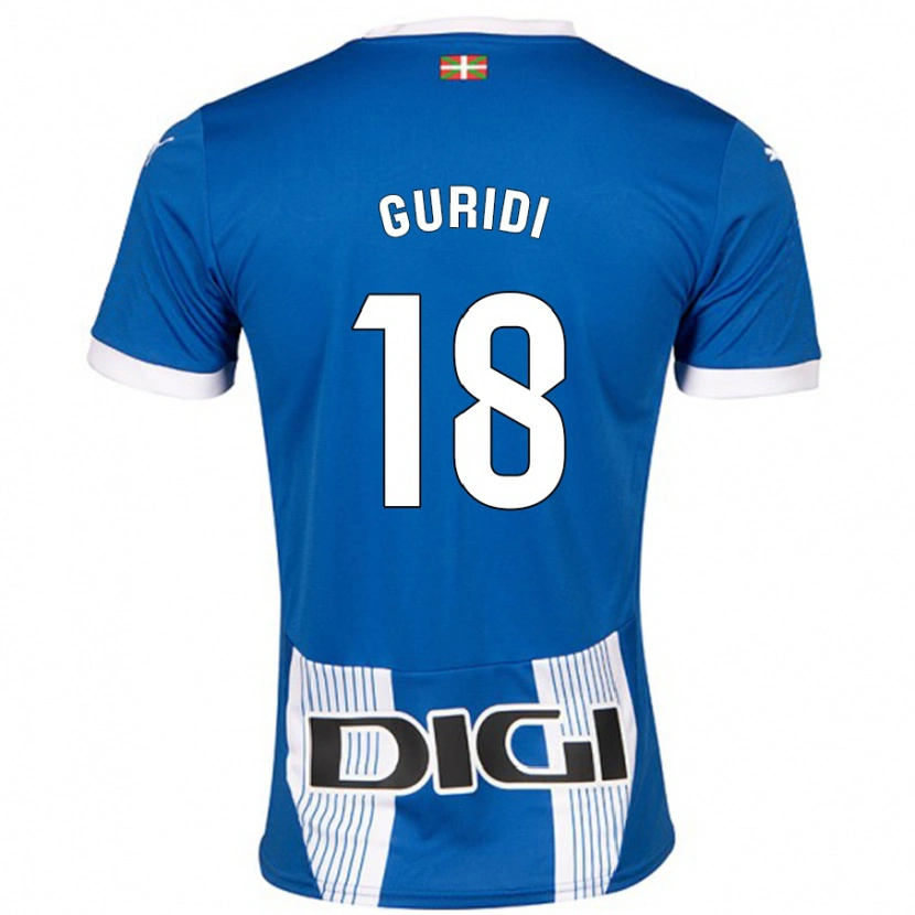 Danxen Heren Jon Guridi #18 Blauw Thuisshirt Thuistenue 2024/25 T-Shirt