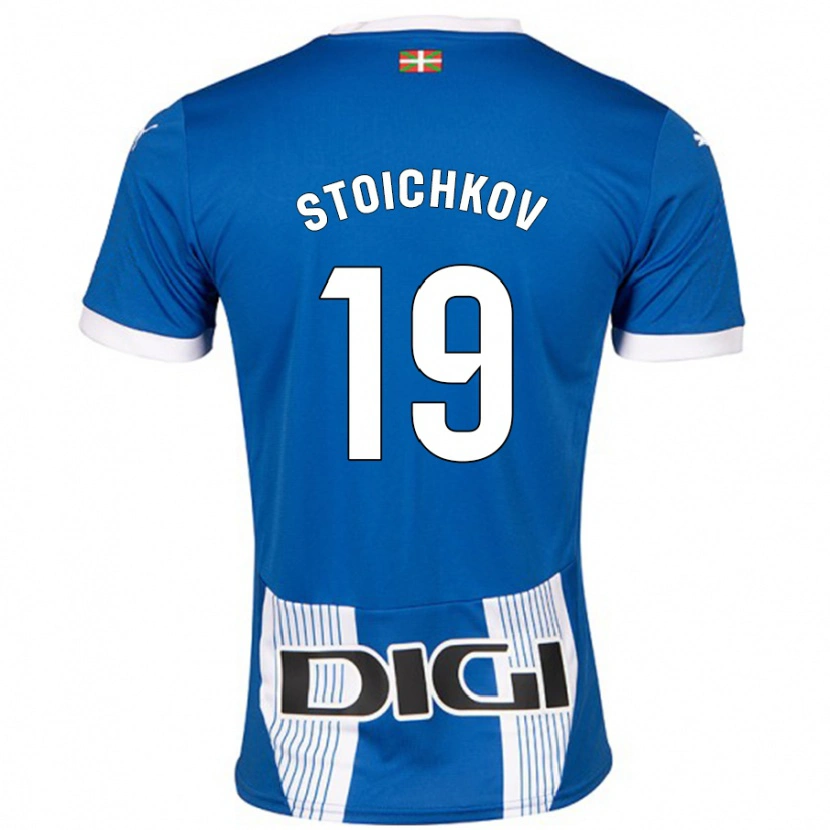 Danxen Heren Stoichkov #19 Blauw Thuisshirt Thuistenue 2024/25 T-Shirt