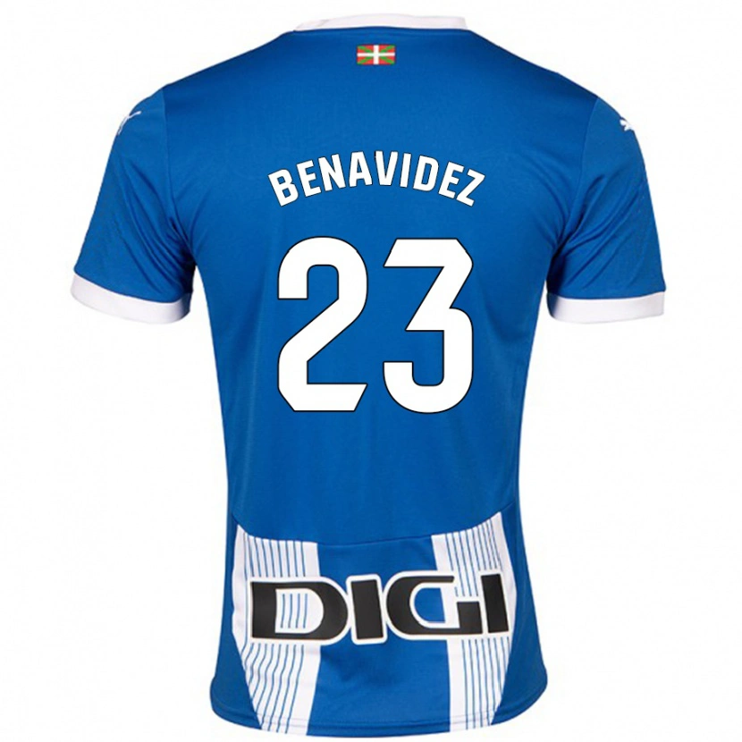 Danxen Heren Carlos Benavidez #23 Blauw Thuisshirt Thuistenue 2024/25 T-Shirt