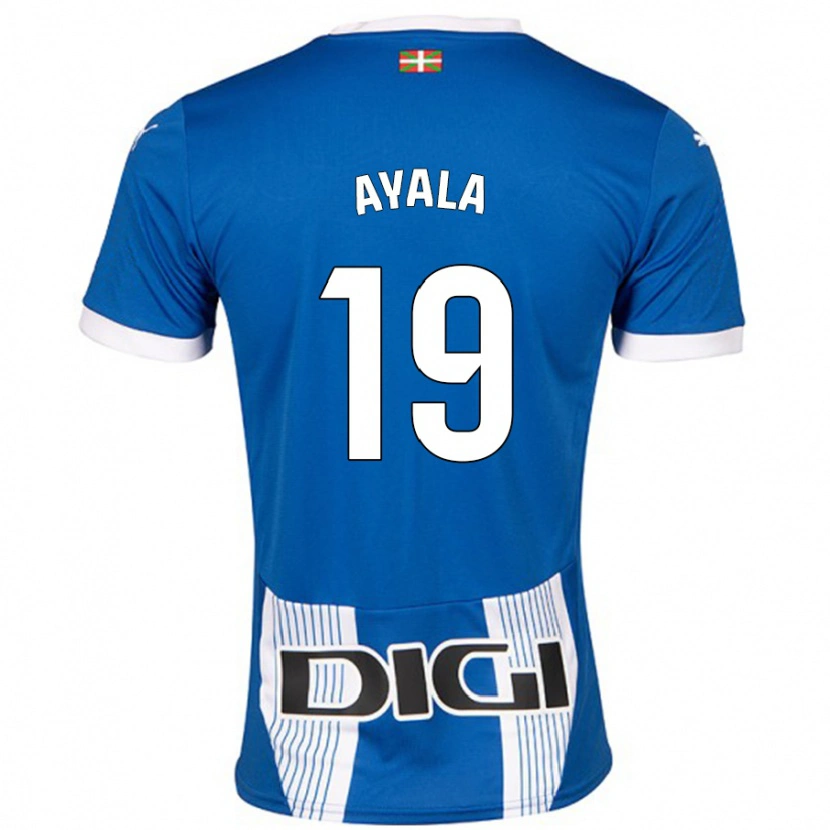 Danxen Heren Axel Ayala #19 Blauw Thuisshirt Thuistenue 2024/25 T-Shirt