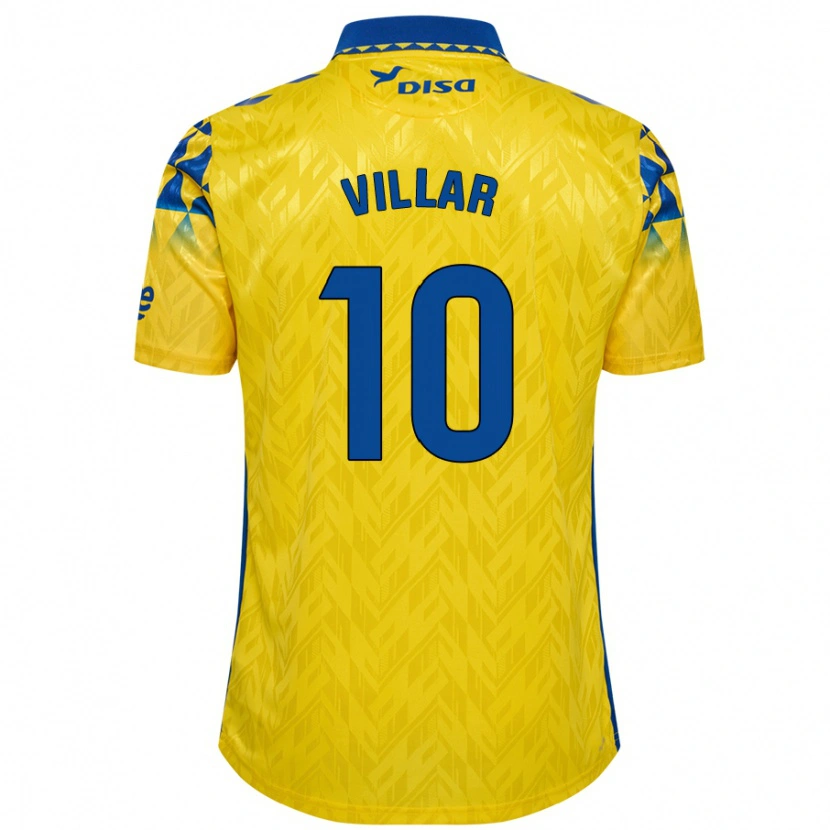 Danxen Heren Andy Villar #10 Geel Blauw Thuisshirt Thuistenue 2024/25 T-Shirt